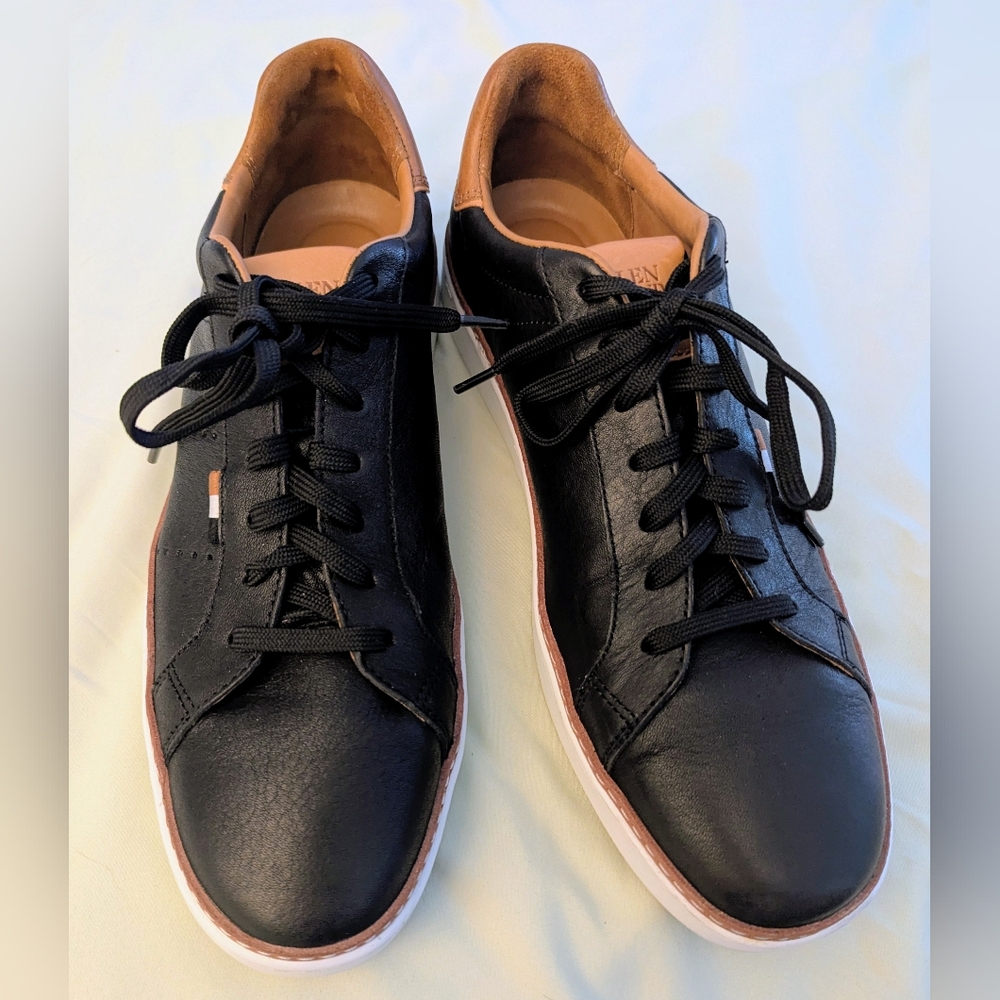 Allen Edmonds Alpha Sneakers, Men's 8.5, Only Worn Once! Beautiful Black Leather